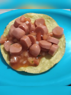 Una foto de Ceviche de salchichas