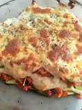 Lasaña de verduras con bechamel de avena