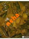 Bhindi potato curry in sarso masala