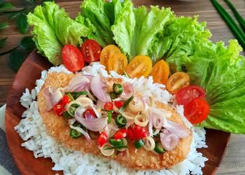 Masakan Populer Chicken Katsu Sambal Matah Ala Restoran