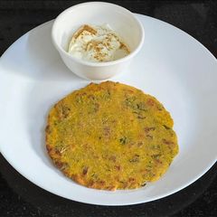A picture of Gluten FreeMethi Mooli Makai (maize flour) Roti(Winter Special).