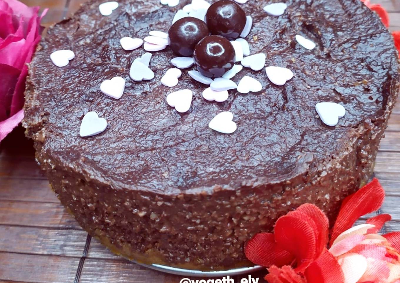 Tarta de chocolate vegana