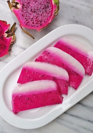 Foto resep Puding Buah Naga
