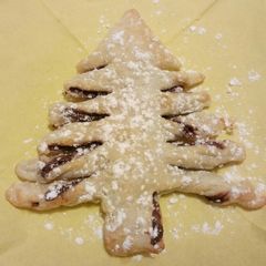 A picture of Nutella Christmas Tree 🎄.