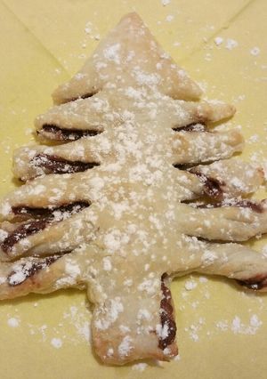 A picture of Nutella Christmas Tree 🎄.