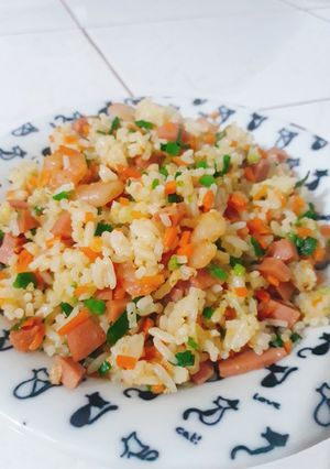Hình của món Cơm rang thập cẩm.