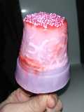 Helado cremoso sabor a Uva tipo Bati-bati