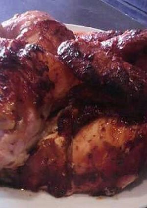 Una foto de Pollo a la brasa casero