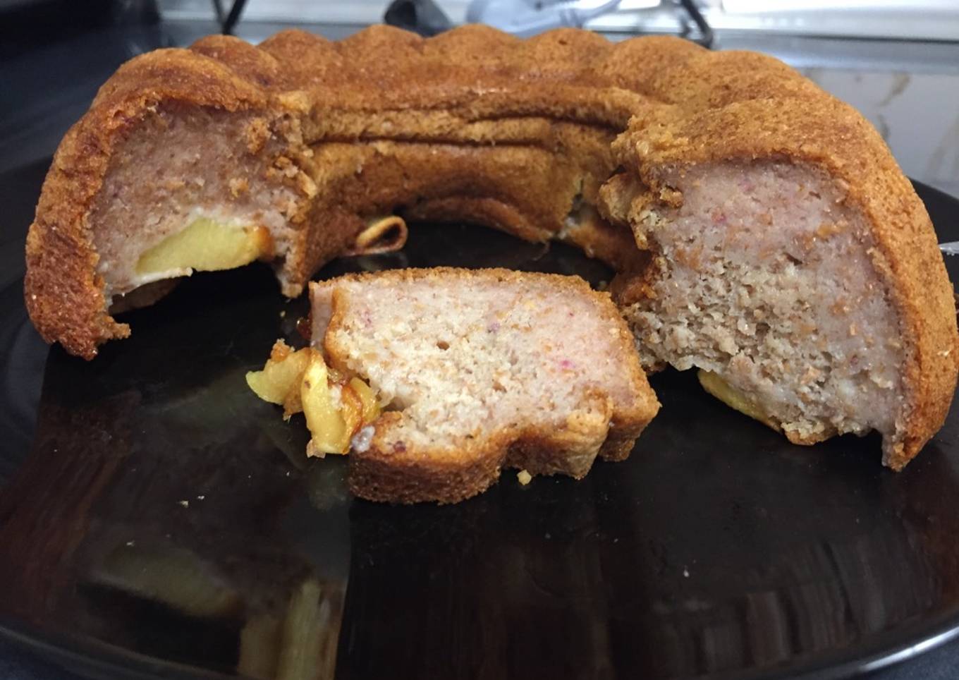 Bizcocho saludable con manzana