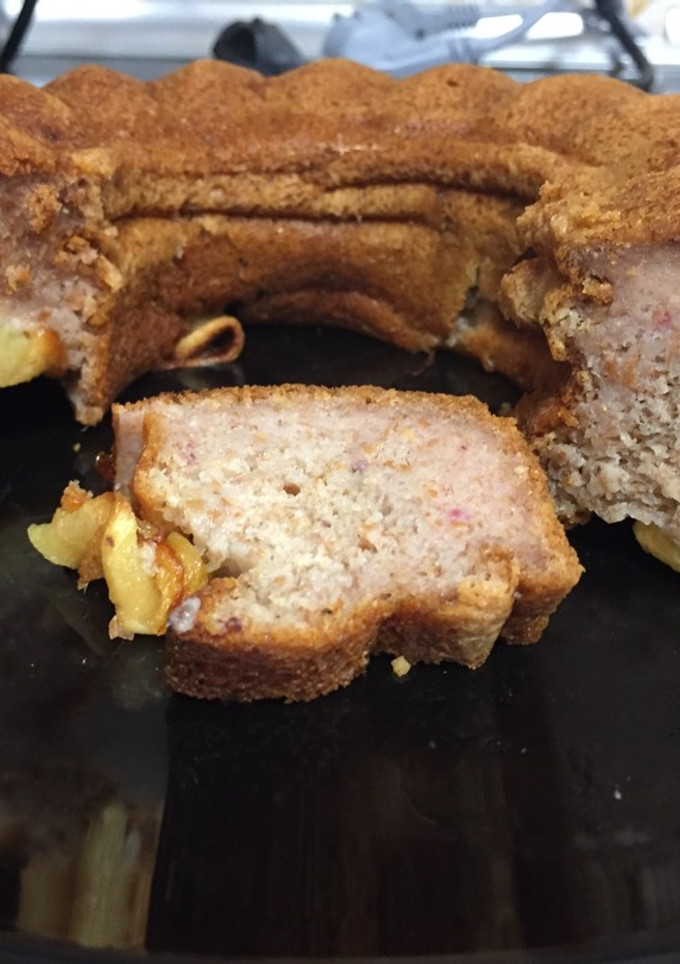 Una foto de Bizcocho saludable con manzana