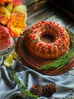 عکسی از دستور کیک کشمش و گردو