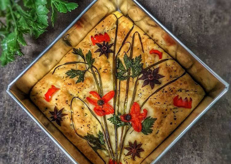 Resep Focaccia Garden Anti Gagal