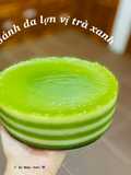 Matcha Steamed Layer Cake (Bánh da lợn)