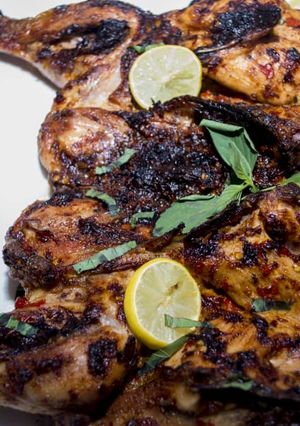 A picture of Butterfly grilled chicken.