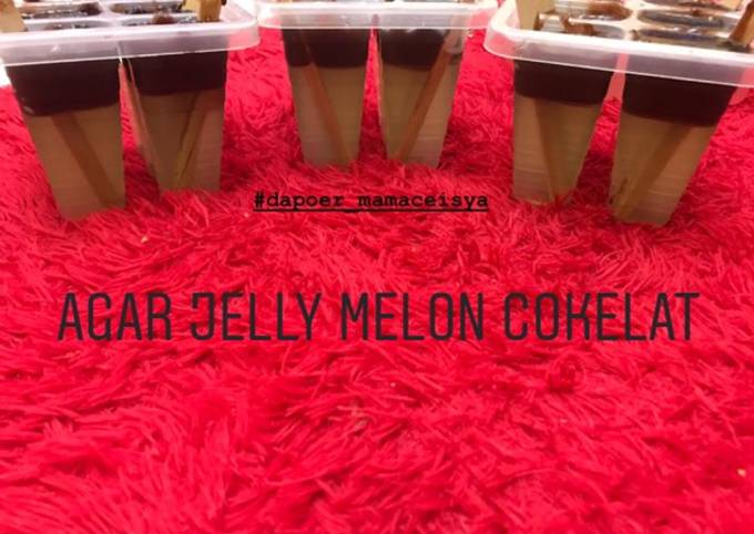 Agar Jelly Ice Cream Melon Cokelat