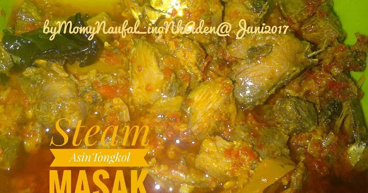 Ikan Masak Steam Resep Steam  Asin Tongkol Masak  Balado oleh inonk Aden 