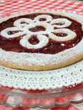 Crostata all'olio con marmellata di fragole