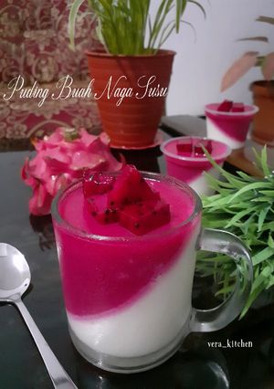 Foto resep Puding Buah Naga