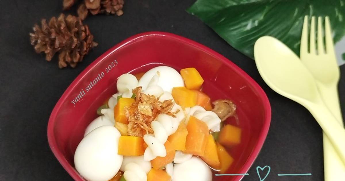 Resep Sup Makaroni Telur Puyuh (MPASI 9 m+) oleh yanti sutanto Cookpad