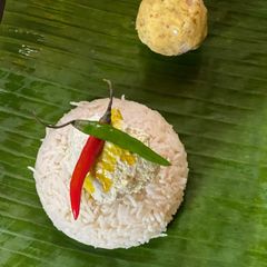 A picture of Arbi or Taro Mash or Kochu bata.