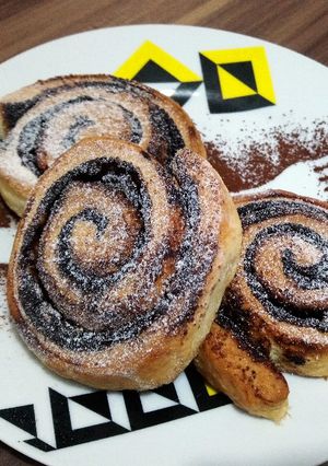 Kakaós csiga (süti tojás nélkül kihívás) recept fotója