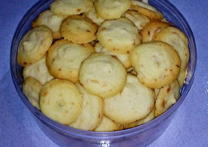 Cookies Putih Telur / Lidah Kucing Keju Bulat