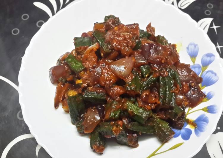 Recipe of Quick Bhindi Do Pyaza