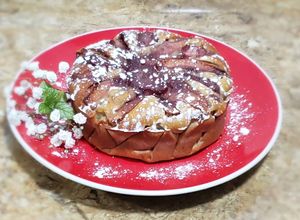 Una foto de Clafoutis de peras al vino Adriana