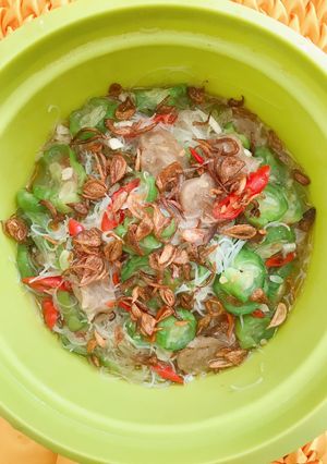 Foto resep Tumis Oyong Bihun Bakso Kuah