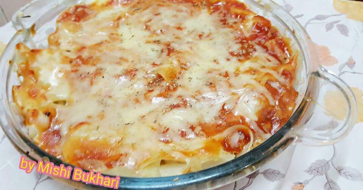 Chicken Lasagne Recipe By Mishi Bukhari Cookpad