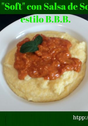 Foto principal de Polenta soft con salsa de sobrasada