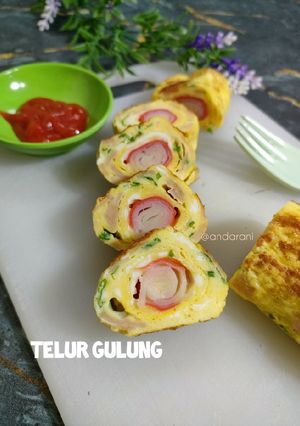 Foto resep Telur Gulung Crab Stick (Tamago)