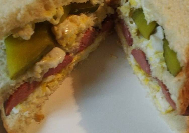 Recipe of Speedy Triple with a Pickle Sandwich