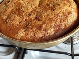 Torta budín de banana light sin huevo