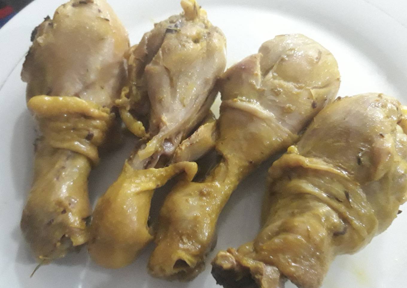 Boiled Chicken thighs