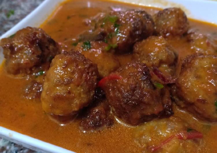 Easiest Way to Prepare Ultimate Meat ball in sauce