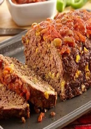 A picture of Tex-Mex Meatloaf.