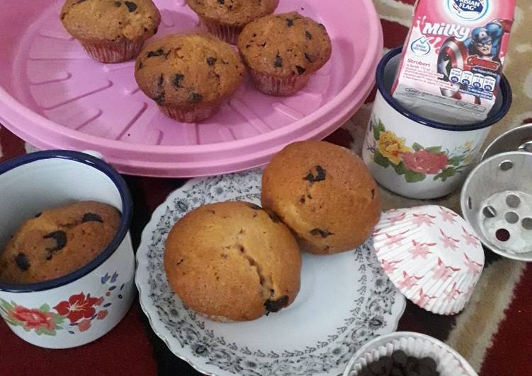 Cara Gampang Membuat Morning glory strawberry milk muffin ala tintin rayner yang Menggugah Selera