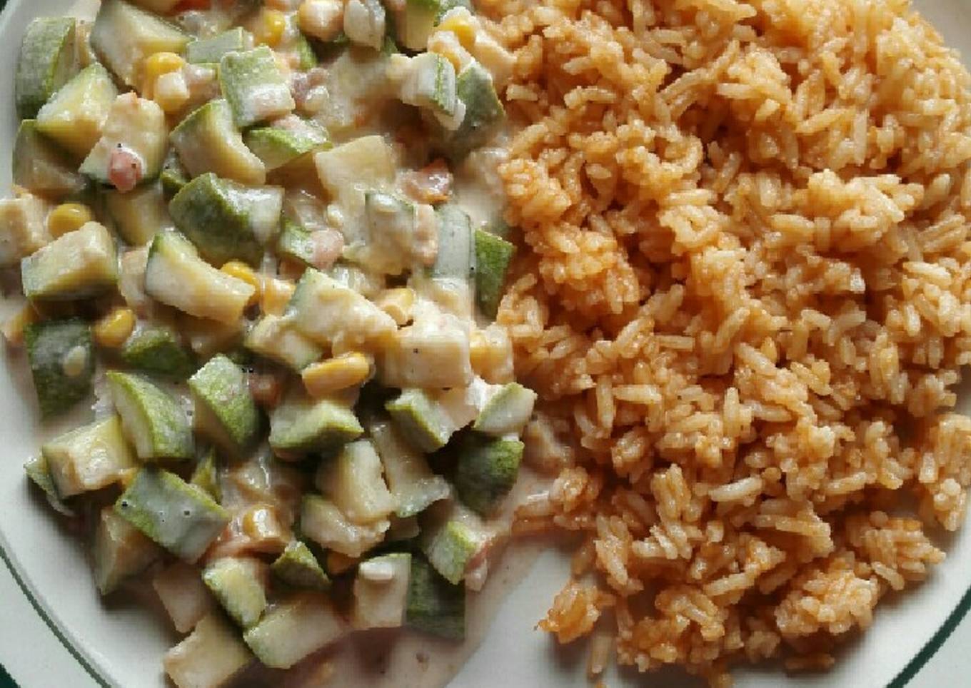 Calabacitas en crema