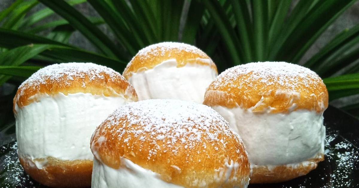 Resep 4. Korean Milk Cream Donut (sekali proofing) oleh Kreasi Boo🌠