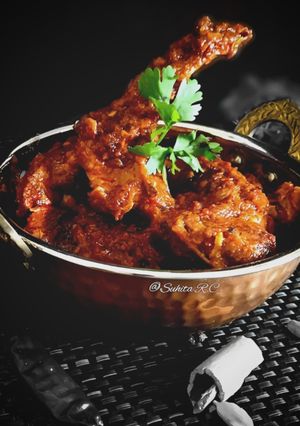 A picture of Rajasthani Laal Maans Curry (Rajasthani Royal Mutton curry).
