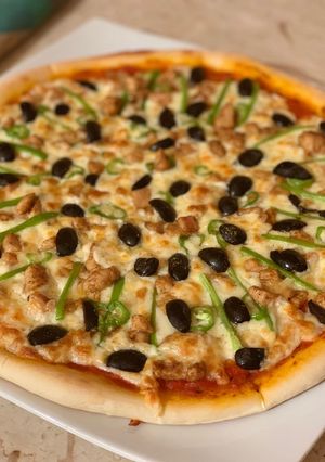 صورة لوصفة بيتزا الدجاح