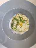 Arroz cremoso con merluza y verduras