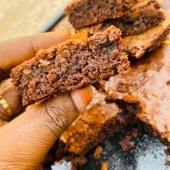 A picture of Fudgy brownies.