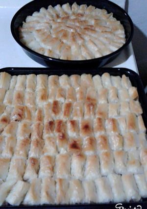 صورة لوصفة بقلاوة لف