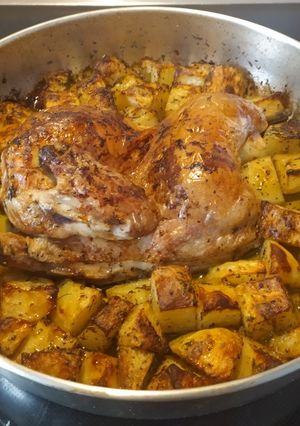 Φωτογραφία της συνταγής Κοτόπουλο 🐔 με πατάτες φούρνου