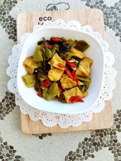 Foto resep Tumis sawi asin tahu