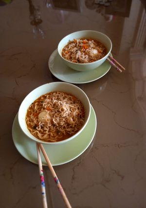 عکسی از دستور رامیون کره ای