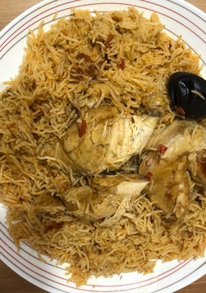 صورة لوصفة كبسة دجاج بقدر اديسون الكهربائي
