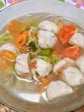 Sup Sayur Bakso Kepiting